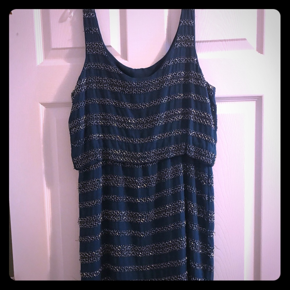 Vintage Fully Beaded Drop Waist Dress